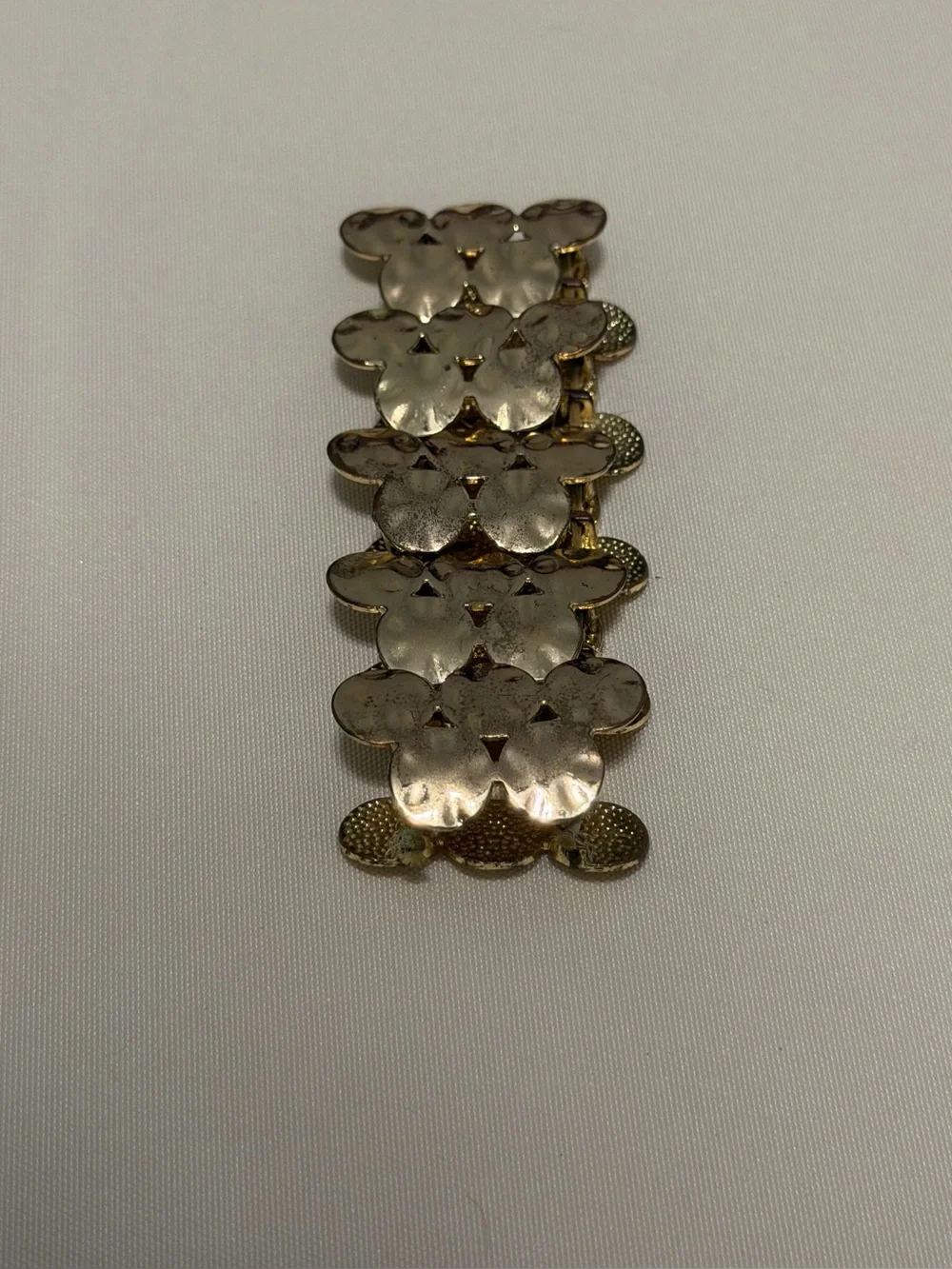 Green Beaded, Gold, and Silver Women's Bracelets (3 Sets and 1 Single Chunky)